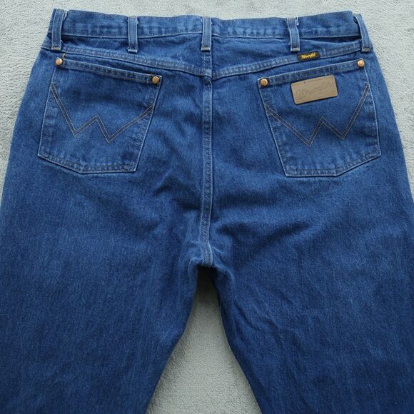 Wrangler 13MWZ Jeans Mens Size-40 Blue (38x32 actual) Original Cowboy Cut Denim - Picture 11 of 13